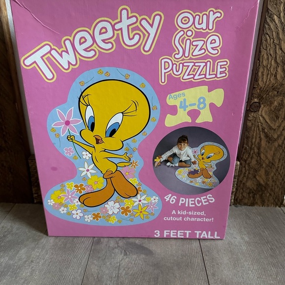 Vintage 90s Tweety Bird 3 Feet Tall Life Size Puzzle Kids 4-8 Adorable - Picture 5 of 12